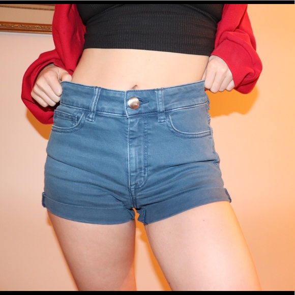 Blue American Eagle Hi-Rise Shortie - Picture 6 of 8